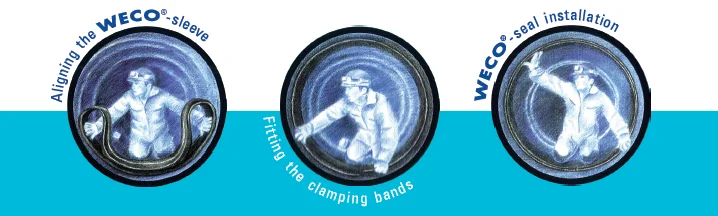 WECO internal pipe seal installation