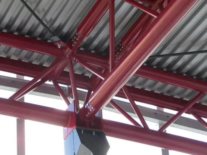 KCC FIREMASK intumescent coating on structural steel
